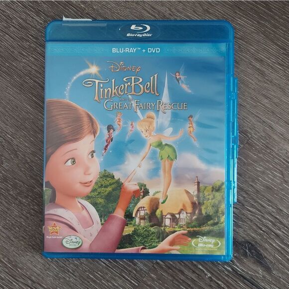 Disney Thinker Bell and the Great Fairy Rescue Blue-Ray + DVD 2-Disc Combo Pack - Picture 1 of 4